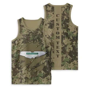 Aston Martin Tank Top Camo Style, All Over Print Tank Top For Men AMTT7204052025