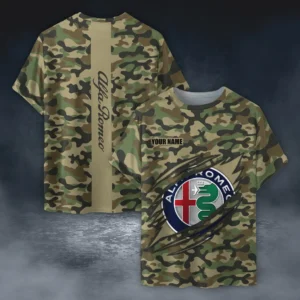 Alfa Romeo T-Shirt Style Camo Oversized, All over print Shirt CAR210040825688