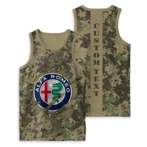 Alfa Romeo Tank Top Camo Style, All Over Print Tank Top For Men ARTT1204052025