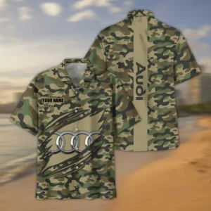 Audi Hawaiian Shirt Style Camo Oversized Hawaiian CAR210040825689