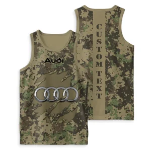 Audi Tank Top Camo Style, All Over Print Tank Top For Men AUTT1304052025