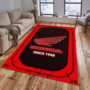 Honda Motorcycle Rug, Gift For Honda Motorcycle Lovers, Gift For Him, Husband, Boyfriend CAR15203142531 - Red