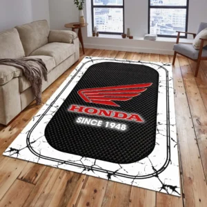 Honda Motorcycle Rug, Gift For Honda Motorcycle Lovers, Gift For Him, Husband, Boyfriend CAR15203142531 - White