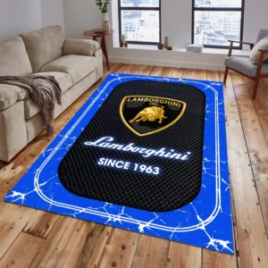 Lamborghini Rug, Gift For Lamborghini Lovers, Gift For Him, Husband, Boyfriend CAR15203142544 - Blue