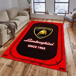 Lamborghini Rug, Gift For Lamborghini Lovers, Gift For Him, Husband, Boyfriend CAR15203142544 - Red