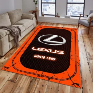 Lexus Rug, Gift For Lexus Lovers, Gift For Him, Husband, Boyfriend CAR15203142546 - Orange