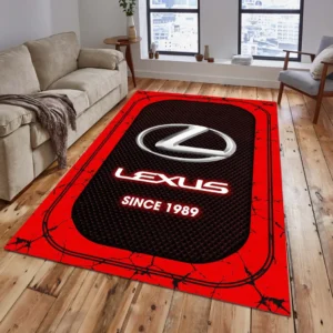Lexus Rug, Gift For Lexus Lovers, Gift For Him, Husband, Boyfriend CAR15203142546 - Red