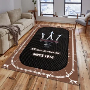 Maserati Rug, Gift For Maserati Lovers, Gift For Him, Husband, Boyfriend CAR15203142549 - Brown