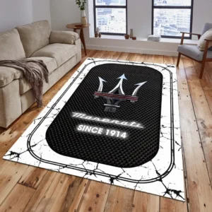 Maserati Rug, Gift For Maserati Lovers, Gift For Him, Husband, Boyfriend CAR15203142549 - White