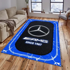 Mercedes-AMG Rug, Gift For Mercedes-AMG Lovers, Gift For Him, Husband, Boyfriend CAR15203142553 - Blue