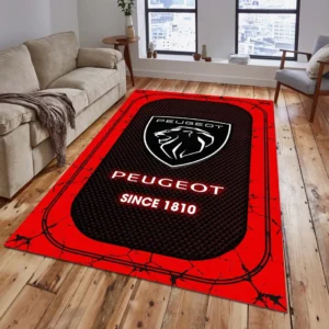 Peugeot Rug, Gift For Peugeot Lovers, Gift For Him, Husband, Boyfriend CAR15203142565 - Red