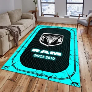 Ram Truck Rug, Gift For Ram Truck Lovers, Gift For Him, Husband, Boyfriend CAR15203142568 - Cyan