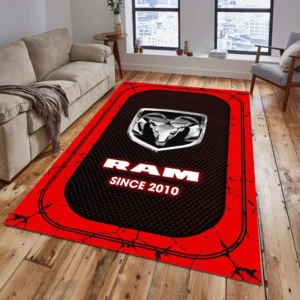 Ram Truck Rug, Gift For Ram Truck Lovers, Gift For Him, Husband, Boyfriend CAR15203142568 - Red