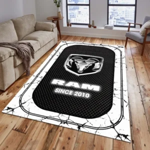 Ram Truck Rug, Gift For Ram Truck Lovers, Gift For Him, Husband, Boyfriend CAR15203142568 - White