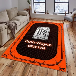 Rolls Royce Rug, Gift For Rolls Royce Lovers, Gift For Him, Husband, Boyfriend CAR15203142570 - Orange