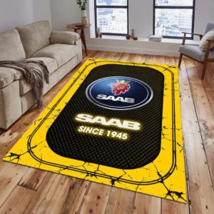 Saab Automobile Rug, Gift For Saab Automobile Lovers, Gift For Him, Husband, Boyfriend CAR15203142571 - Yelloư