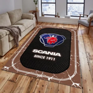 Scania Rug, Gift For Scania Lovers, Gift For Him, Husband, Boyfriend CAR15203142572 - Brown