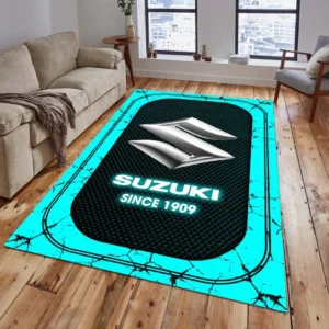 Suzuki Rug, Gift For Suzuki Lovers, Gift For Him, Husband, Boyfriend CAR15203142575 - Cyan