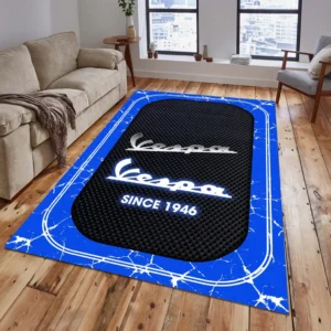Vespa Rug, Gift For Vespa Lovers, Gift For Him, Husband, Boyfriend CAR15203142582 - Blue