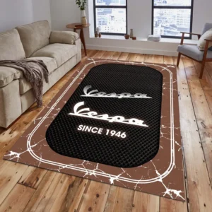 Vespa Rug, Gift For Vespa Lovers, Gift For Him, Husband, Boyfriend CAR15203142582 - Brown