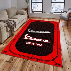 Vespa Rug, Gift For Vespa Lovers, Gift For Him, Husband, Boyfriend CAR15203142582 - Red