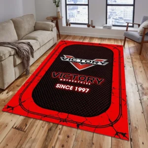 Victory Motorcycles Rug, Gift For Victory Motorcycles Lovers, Gift For Him, Husband, Boyfriend CAR15203142583 - Red
