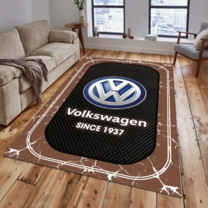 Volkswagen Rug, Gift For Volkswagen Lovers, Gift For Him, Husband, Boyfriend CAR15203142584 - Brown