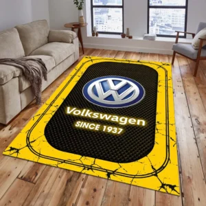 Volkswagen Rug, Gift For Volkswagen Lovers, Gift For Him, Husband, Boyfriend CAR15203142584 - Yelloư