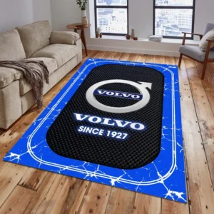 Volvo Rug, Gift For Volvo Lovers, Gift For Him, Husband, Boyfriend CAR15203142585 - Blue