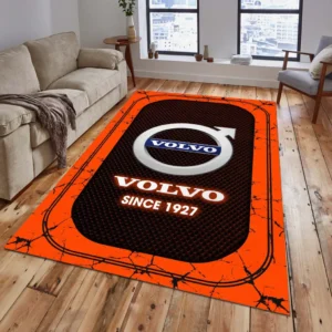 Volvo Rug, Gift For Volvo Lovers, Gift For Him, Husband, Boyfriend CAR15203142585 - Orange