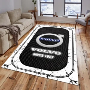 Volvo Rug, Gift For Volvo Lovers, Gift For Him, Husband, Boyfriend CAR15203142585 - White