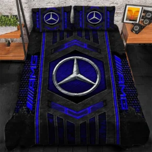 Mercedes AMG Bedding Set, Gift For Mercedes AMG Lovers, Gift For Him, Husband, Boyfriend CAR1790317002 - Blue