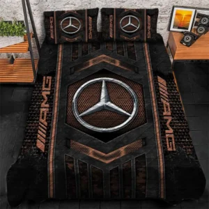 Mercedes AMG Bedding Set, Gift For Mercedes AMG Lovers, Gift For Him, Husband, Boyfriend CAR1790317002 - Brown