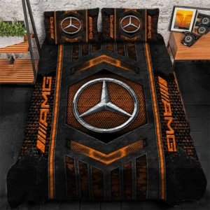 Mercedes AMG Bedding Set, Gift For Mercedes AMG Lovers, Gift For Him, Husband, Boyfriend CAR1790317002 - Orange