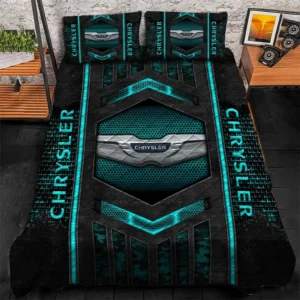 Chrysler Bedding Set, Gift For Chrysler Lovers, Gift For Him, Husband, Boyfriend CAR1790317013 - Cyan