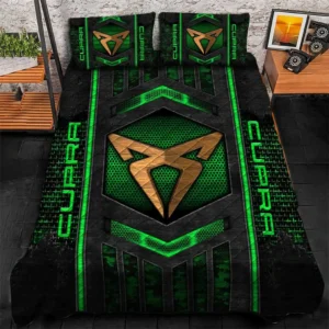 Cupra Bedding Set, Gift For Cupra Lovers, Gift For Him, Husband, Boyfriend CAR1790317016 - Green