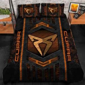 Cupra Bedding Set, Gift For Cupra Lovers, Gift For Him, Husband, Boyfriend CAR1790317016 - Orange