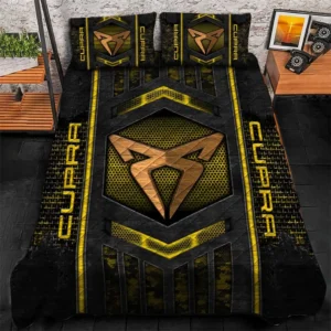 Cupra Bedding Set, Gift For Cupra Lovers, Gift For Him, Husband, Boyfriend CAR1790317016 - Yellow