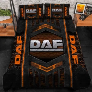 DAF Trucks Bedding Set, Gift For DAF Trucks Lovers, Gift For Him, Husband, Boyfriend CAR1790317018 - Orange