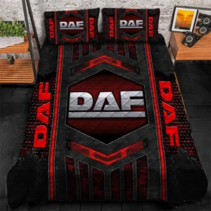 DAF Trucks Bedding Set, Gift For DAF Trucks Lovers, Gift For Him, Husband, Boyfriend CAR1790317018 - Red
