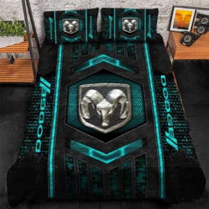Dodge Bedding Set, Gift For Dodge Lovers, Gift For Him, Husband, Boyfriend CAR1790317019 - Cyan