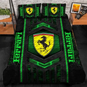 Ferrari Bedding Set, Gift For Ferrari Lovers, Gift For Him, Husband, Boyfriend CAR1790317020 - Green