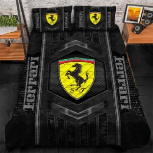 Ferrari Bedding Set, Gift For Ferrari Lovers, Gift For Him, Husband, Boyfriend CAR1790317020 - Grey