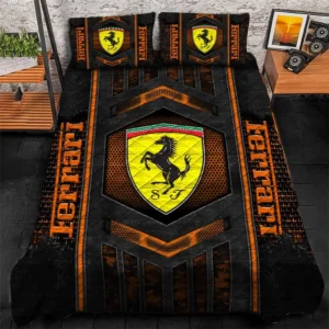 Ferrari Bedding Set, Gift For Ferrari Lovers, Gift For Him, Husband, Boyfriend CAR1790317020 - Orange