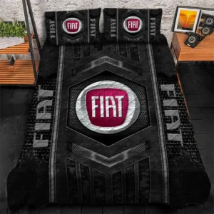 Fiat Bedding Set, Gift For Fiat Lovers, Gift For Him, Husband, Boyfriend CAR1790317021 - Grey