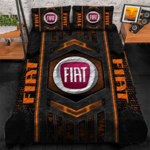 Fiat Bedding Set, Gift For Fiat Lovers, Gift For Him, Husband, Boyfriend CAR1790317021 - Orange