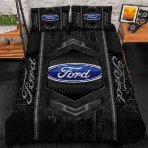 Ford Bedding Set, Gift For Ford Lovers, Gift For Him, Husband, Boyfriend CAR1790317023 - Grey