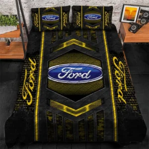 Ford Bedding Set, Gift For Ford Lovers, Gift For Him, Husband, Boyfriend CAR1790317023 - Yellow