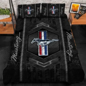 Ford Mustang Bedding Set, Gift For Ford Mustang Lovers, Gift For Him, Husband, Boyfriend CAR1790317024 - Grey