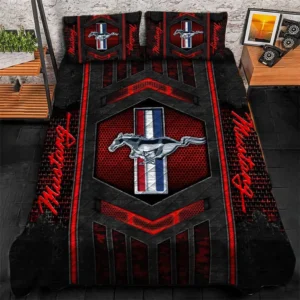Ford Mustang Bedding Set, Gift For Ford Mustang Lovers, Gift For Him, Husband, Boyfriend CAR1790317024 - Red